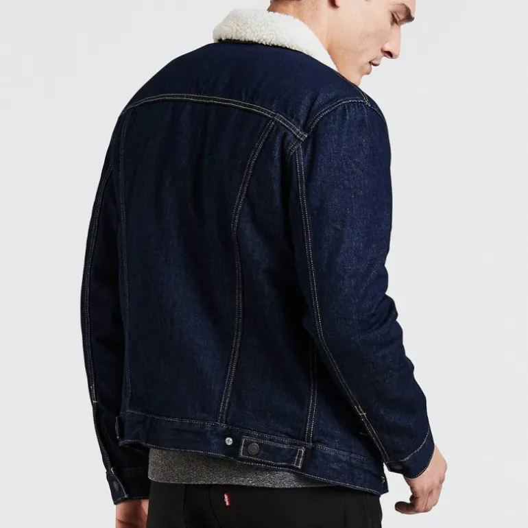 Blouson en jean doublée sherpa Levi's ® homme trucker rockridge