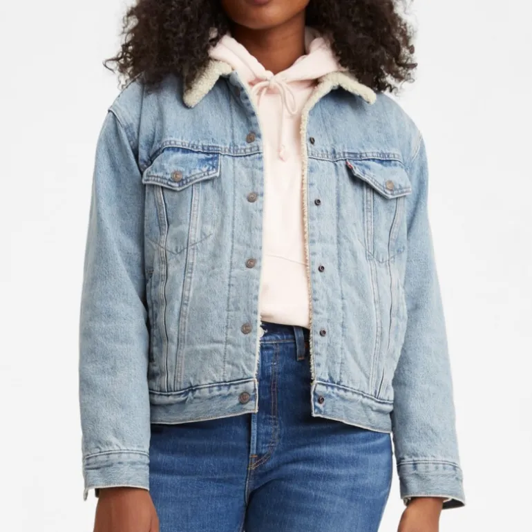 Blouson en jean fourré Levis femme Sherpa Trucker strangerways