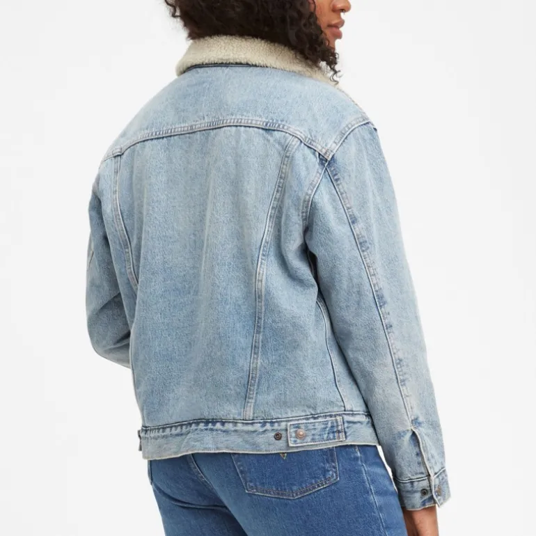 Blouson en jean fourré Levis femme Sherpa Trucker strangerways