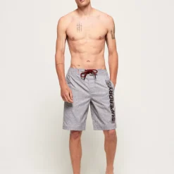 Boardshort Superdry Gris avec logo noir