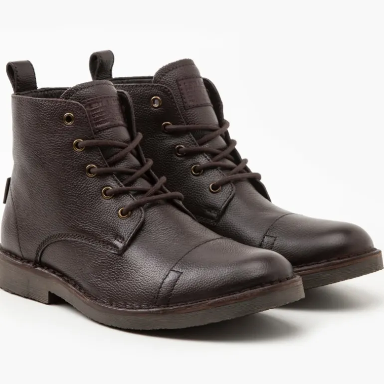 Chaussures Boots Levi's ® en cuir brun