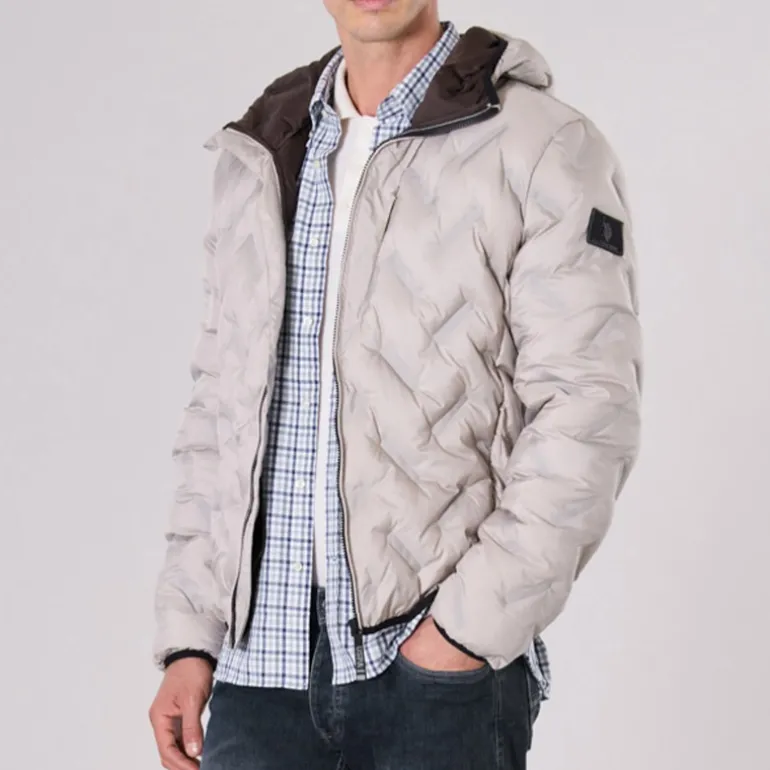 Chemise Us Polo Assn Dirk en coton blanc rayé