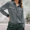 Chemisier Freeman T Porter Clorisse chain noir