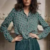 Chemisier Freeman T Porter Katy Chains vert