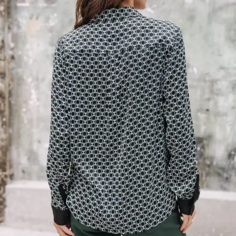 Chemisier Freeman T Porter Clorisse chain noir