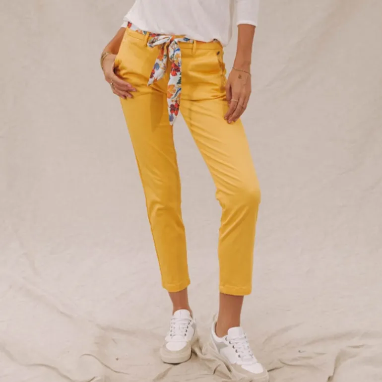 Chino femme Freeman T Porter Claudia jaune spectra yellow