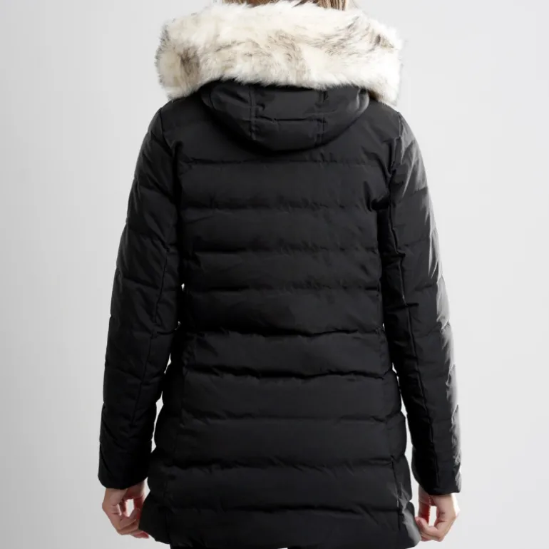 Doudoune longue chauffante femme Comme Des Loups Stockholm noire
