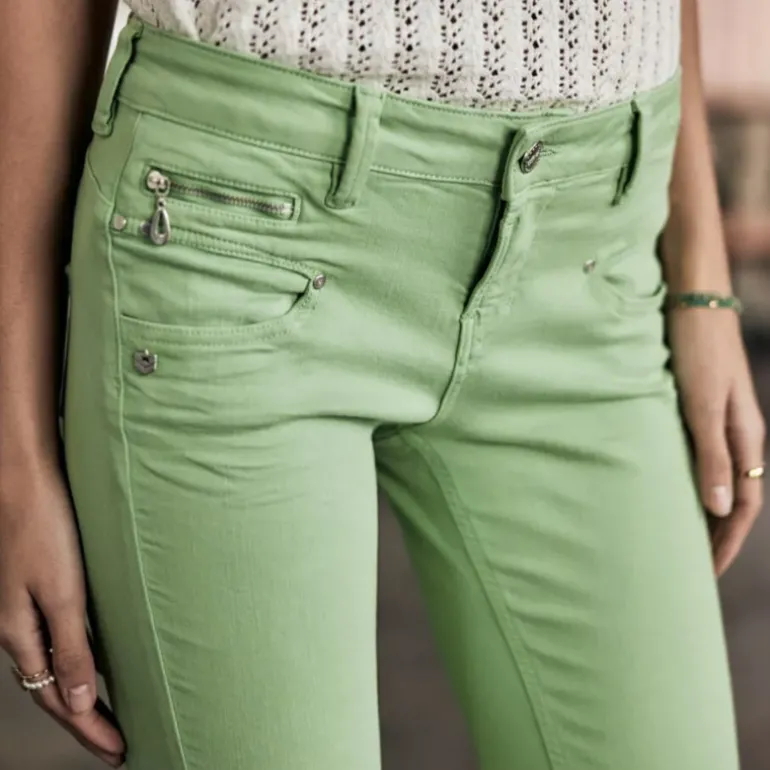 Jean 7/8 éme femme Freeman T Porter Alexa Cropped vert