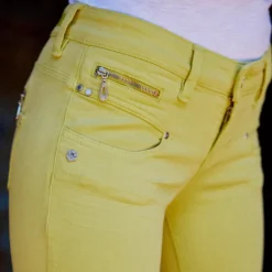 Jean 7-8 éme Freeman T Porter Alexa Cropped magic color jaune