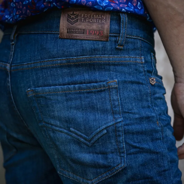 Jean coupe droite homme Freeman T Porter Jimmy Magic Straight creek