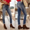 Jean femme Freeman T Porter Alexa High Waist slim taille haute Fanama