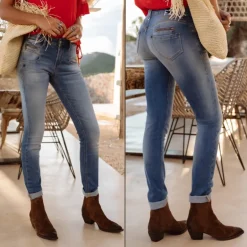 Jean femme Freeman T Porter Alexa High Waist slim taille haute Fanama