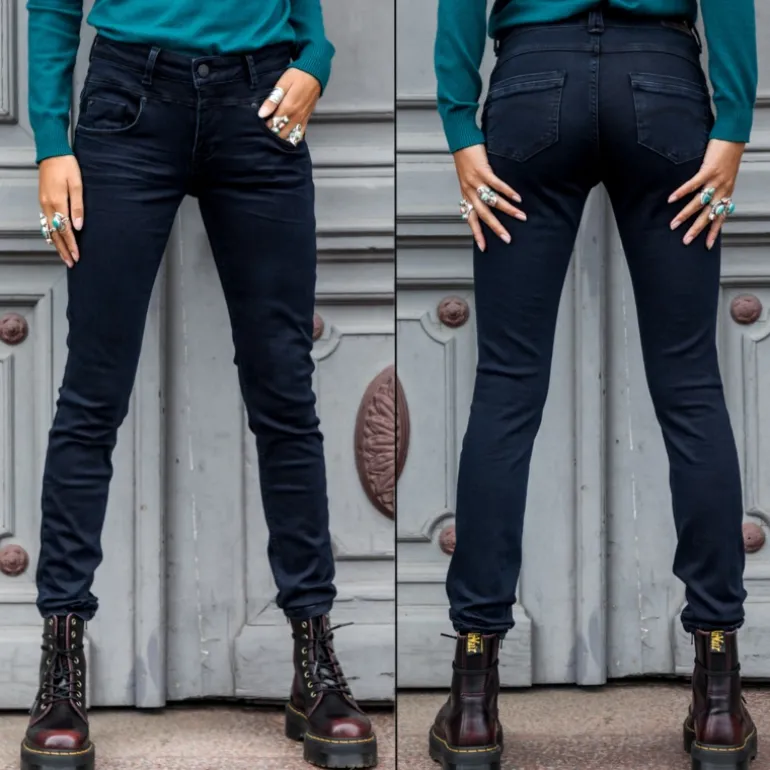 Jean femme Freeman T Porter Justina Shadow super slim taille haute