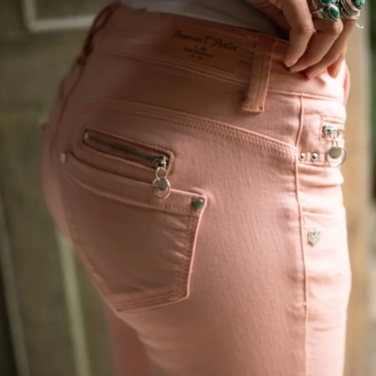 Jean Freeman T Porter Alexa Slim Magic Color rose pour femme