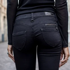 jean Freeman T Porter femme modèle Alexa magic denim noir