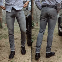 Jean homme Freeman T Porter Dustee Slim gris aberdeen