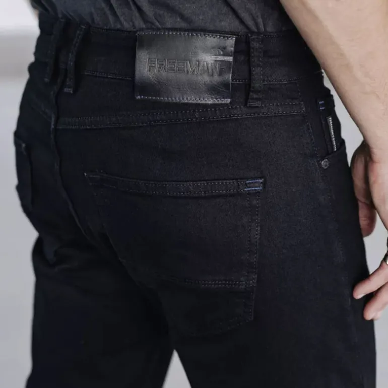 Jean homme Freeman T Porter Dustee Noir coupe slim