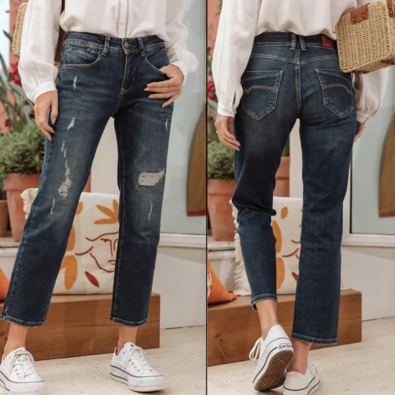 Jean large 7/8eme femme Freeman T Porter Loreen fanada