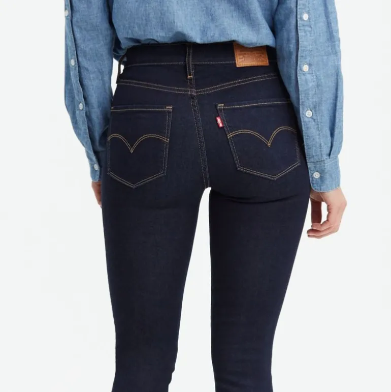Jean Levi's ® femme 721 brut blue wave rinse skinny taille haute