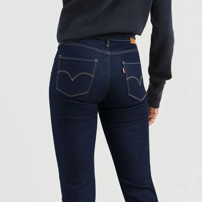 Jean Levi's ® femme 724 High Rise straight brut to the nine coupe droite taille haute