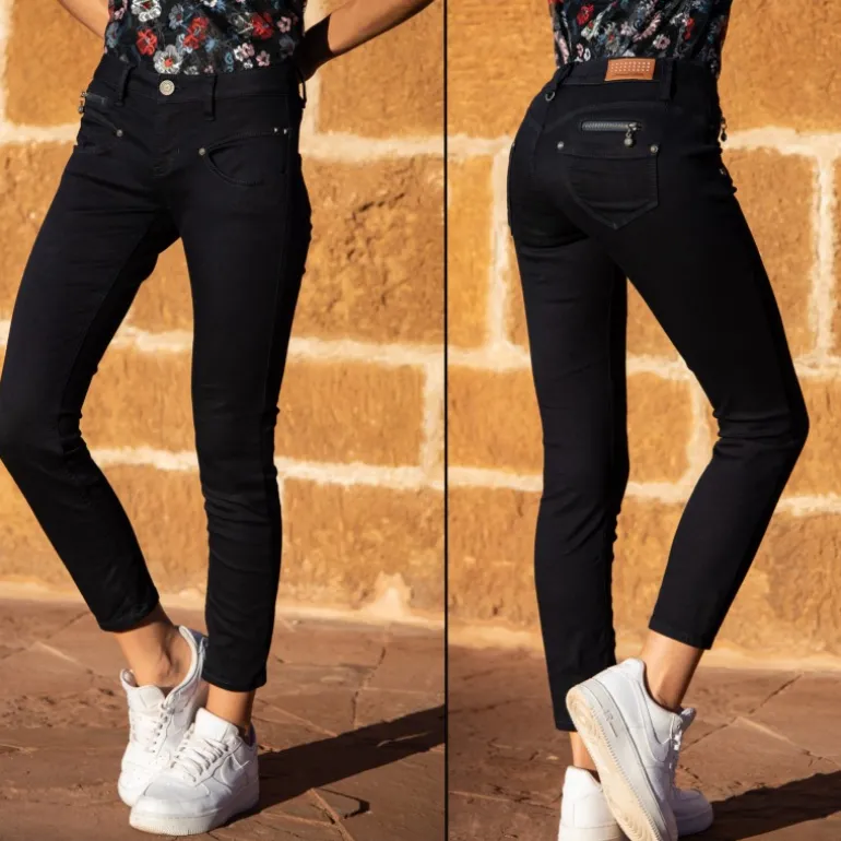 Jean 7/8éme Freeman T Porter modèle Alexa Cropped Flora
