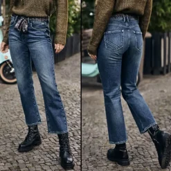 Jeans bootcut cropped Freeman T Porter femme Norma Power