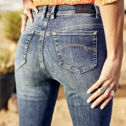 Jeans Freeman T Porter femme Gaelle Pacific slim taille haute