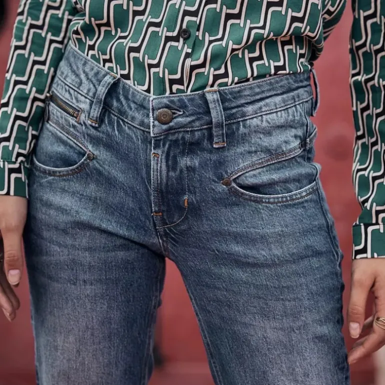 Jeans Freeman T Porter femme Alexa Straight bamba medium coupe droite