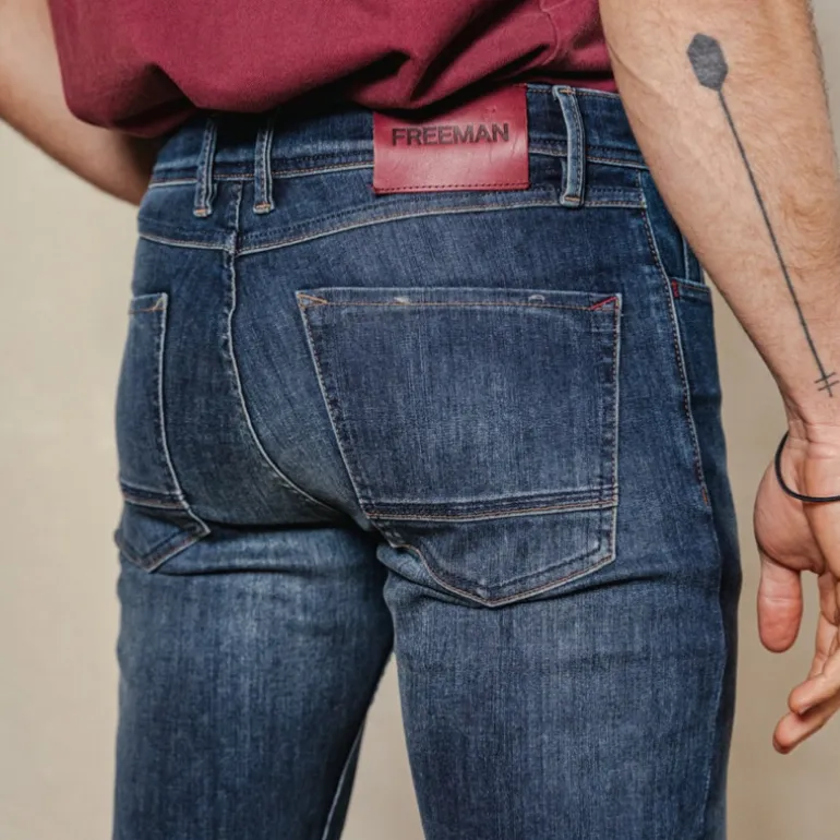 Jeans homme Freeman T Porter Jimmy Bodega coupe droite straight