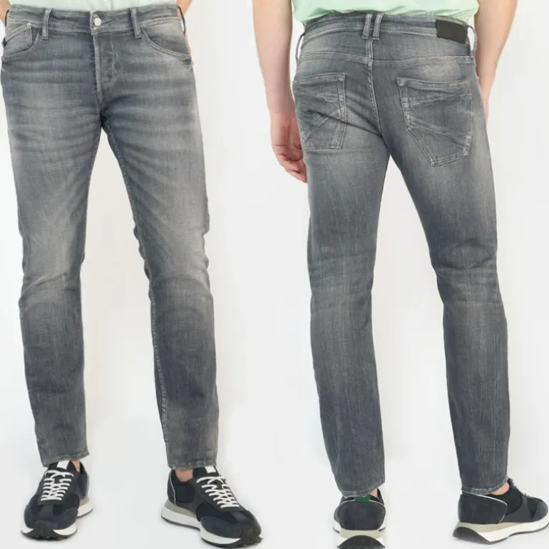 Jeans homme Le Temps des Cerises 711 gris W1321