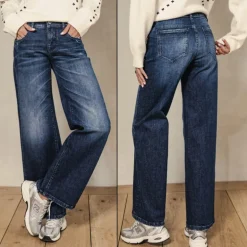 Jeans large Freeman T Porter femme Agatha Solva