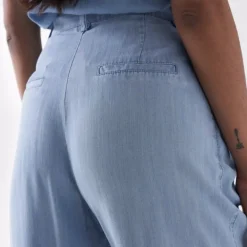 Jeans large Palazzo Salsa en lightdenim bleu clair