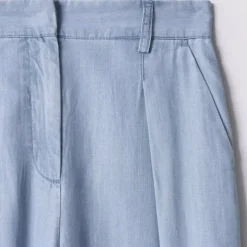 Jeans large Palazzo Salsa en lightdenim bleu clair