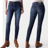 Jeans Salsa Destiny coupe skinny taille haute dark wash