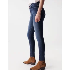 Jeans Salsa Destiny coupe skinny taille haute dark wash