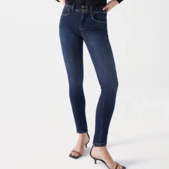 Jeans Salsa femme Secret Push in dark wash taille haute