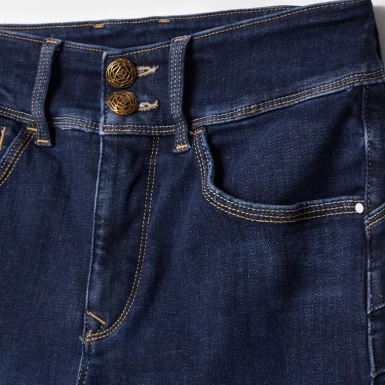 Jeans Salsa femme Secret Push in dark wash taille haute