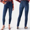 Jeans slim Salsa femme Secret bleu foncé