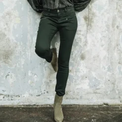 Pantalon / Jeans femme Freeman T Porter Alexa Slim vert