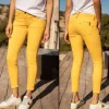 Pantalon 7/8 éme femme Freeman T Porter Alexa Cropped jaune