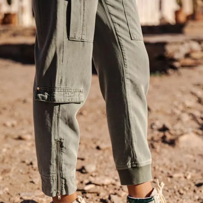 Pantalon cargo femme Freeman T Porter Celine Jazz kaki