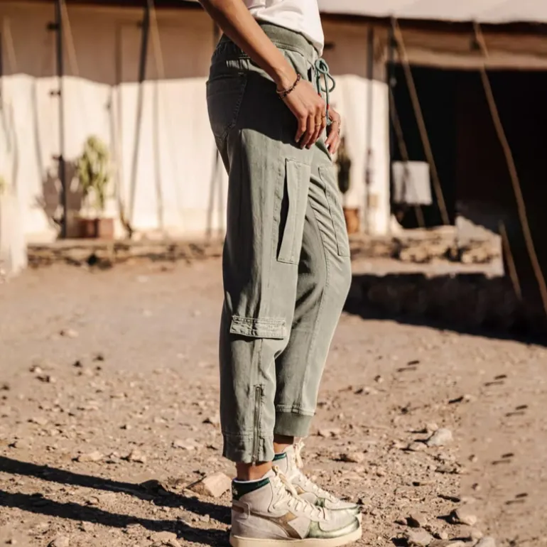 Pantalon cargo femme Freeman T Porter Celine Jazz kaki