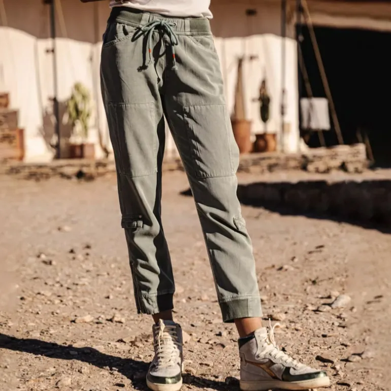 Pantalon cargo femme Freeman T Porter Celine Jazz kaki