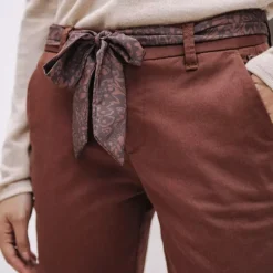 Pantalon Chino Freeman T Porter femme Claudia cappuccino