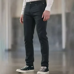 Pantalon chino Freeman T Porter Gino Epic noir