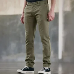 Pantalon chino Freeman T Porter Gino Epic kaki