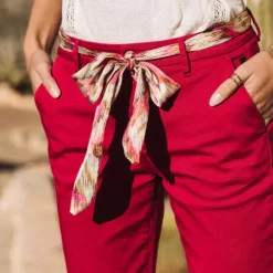 Pantalon Freeman T Porter femme Claudia Felicita rouge