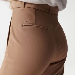 Pantalon taille haute Salsa femme beige