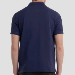 Polo bleu marine Replay Jeans pour homme