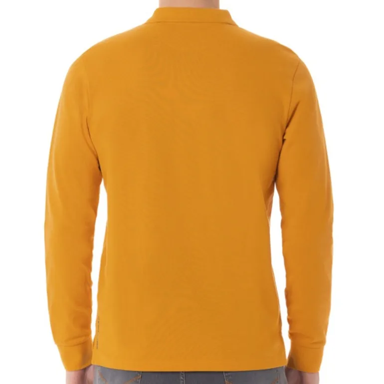 Polo manches longues Us Polo Assn jaune moutarde